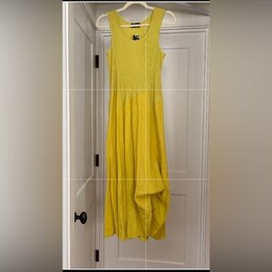 🥝🥝🥝Chartreuse linen maxi dress